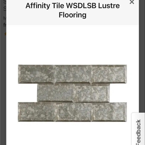 7 NEW BOXES of Lustre Beveled Antique Mirror 3" x 6" Glass Subway Wall Tile - Picture 14 of 16